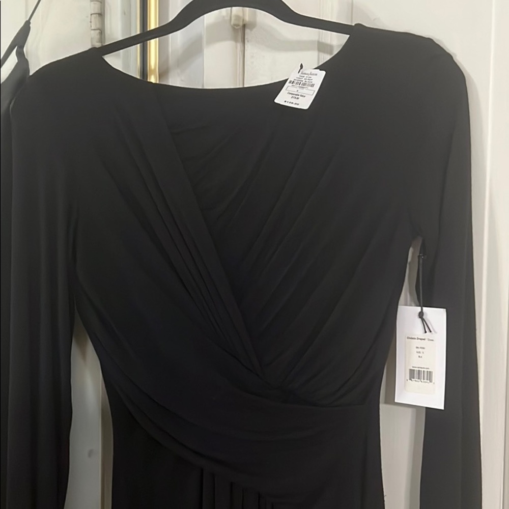 Bailey black draped Clandestine dress - Picture 5 of 5